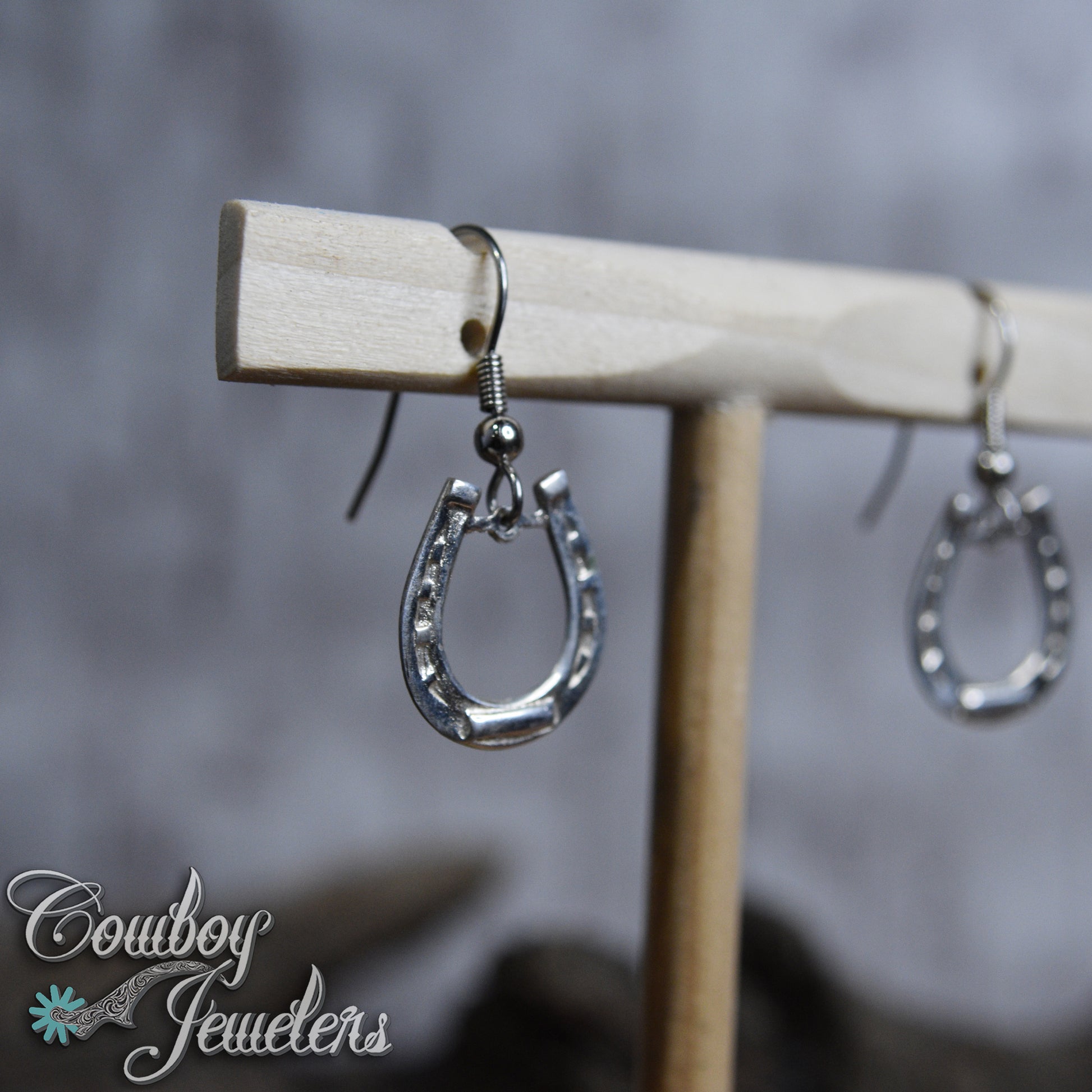 103 - Horseshoe dangle earrings