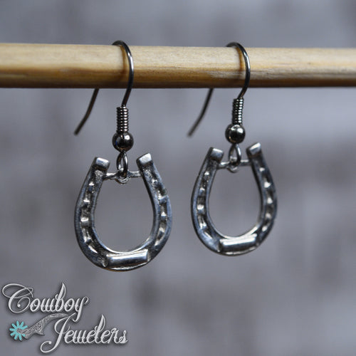 103 - Horseshoe dangle earrings