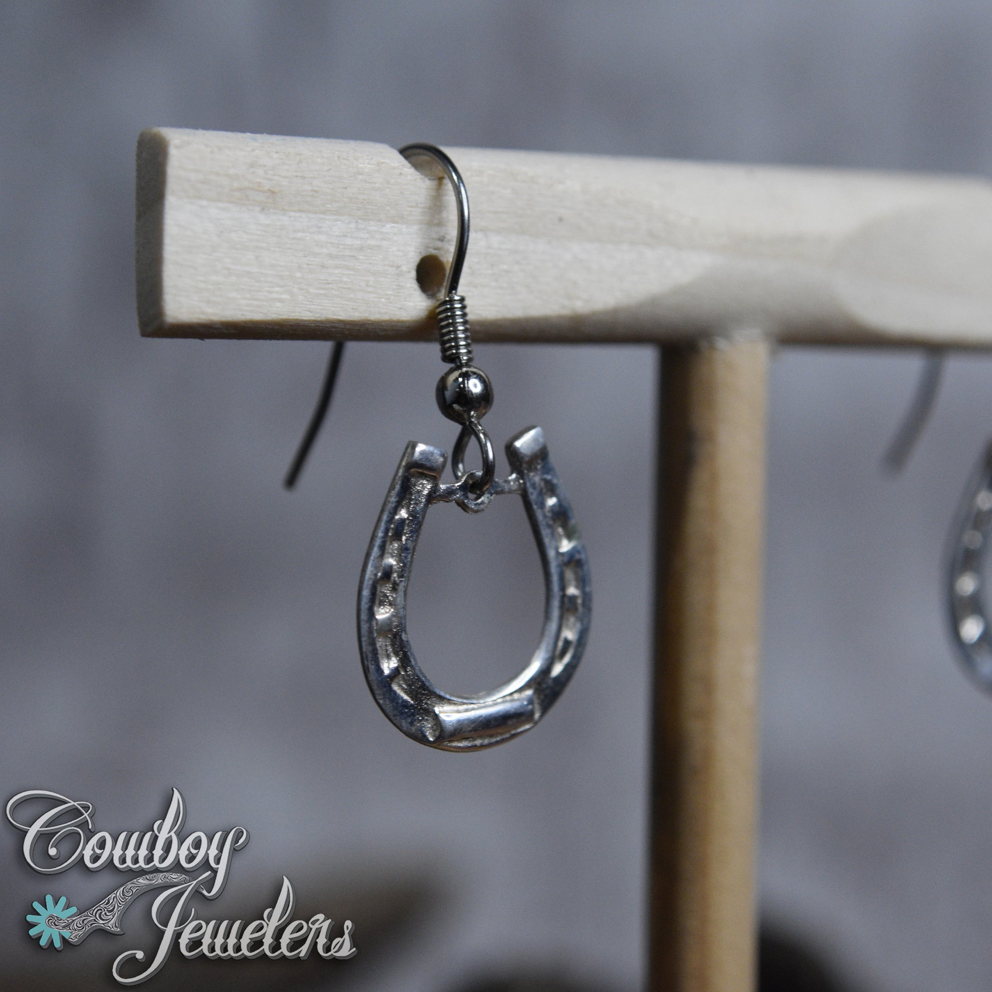 103 - Horseshoe dangle earrings