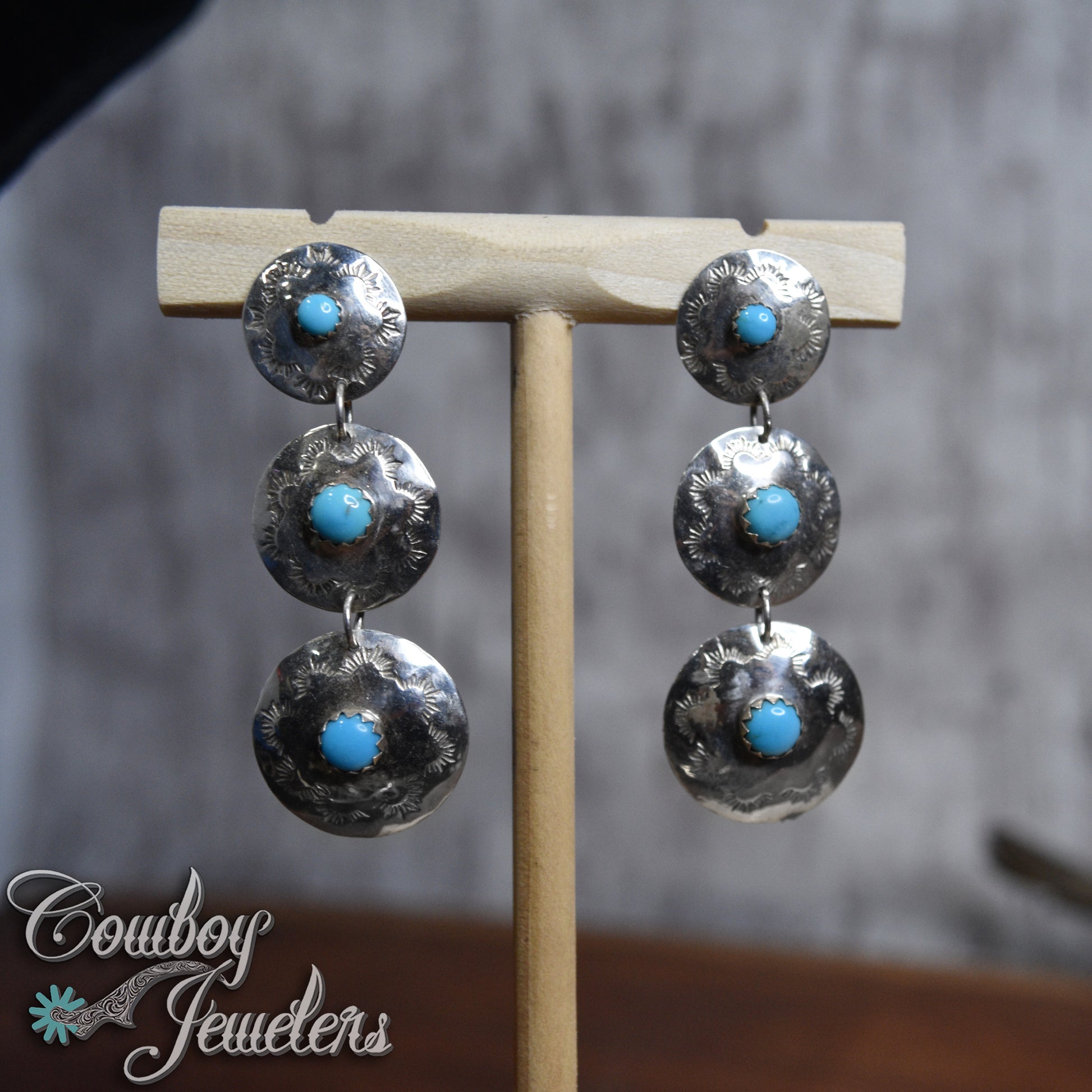105 - Concho chandelier earrings