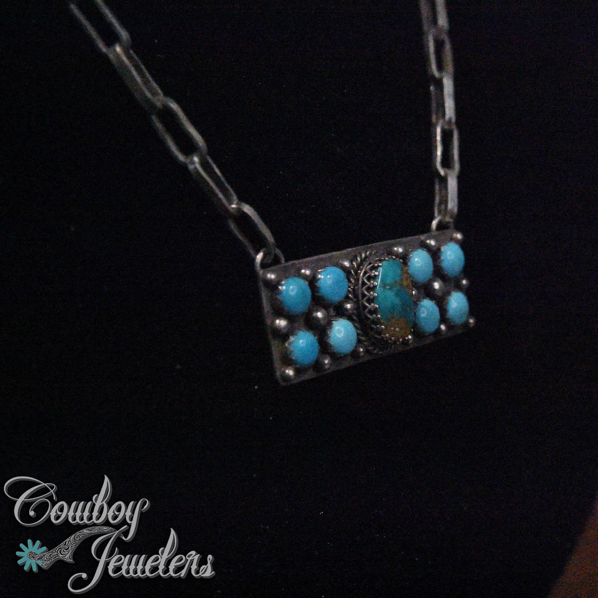202 - Turquoise bar necklace