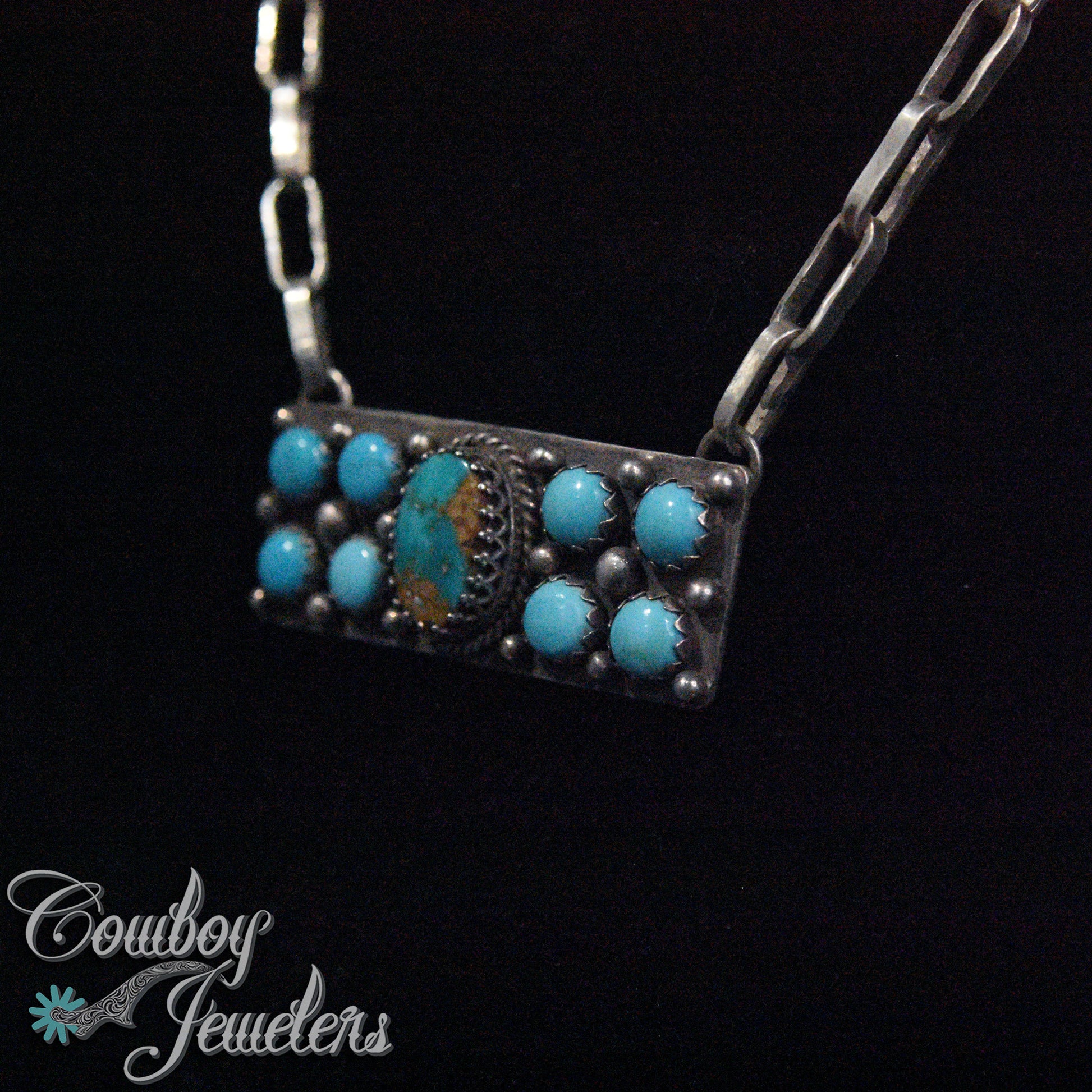 202 - Turquoise bar necklace